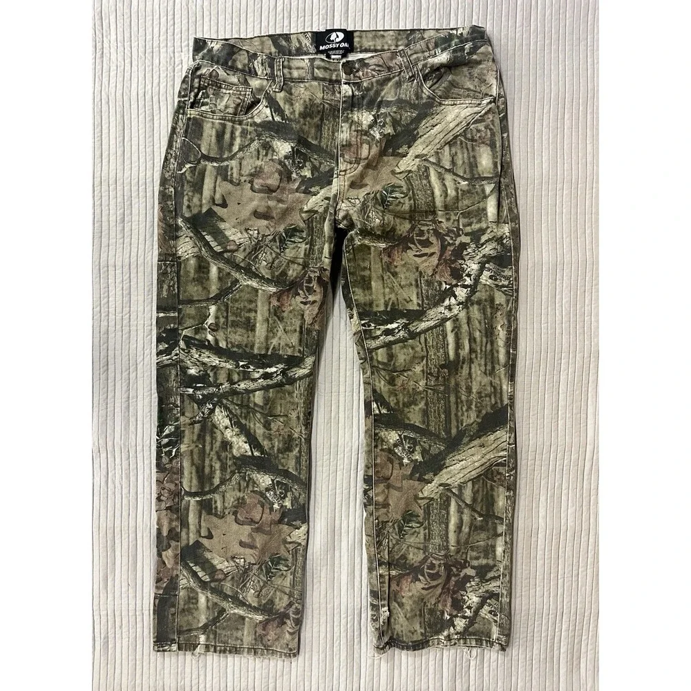 Mossy Oak Break Up Infinity Camo Pants Straight Fit Camouflage Mens 38x32 - Picture 1 of 10